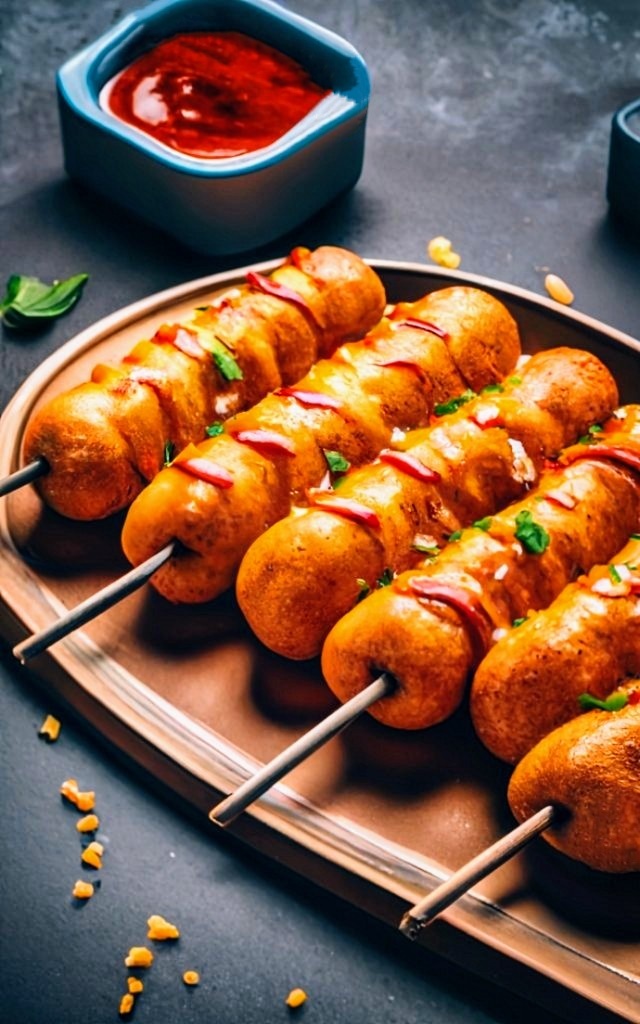 Vegan Korean Corn Dog Recipe Caavakushi Newsletter Vegan Meal Plan