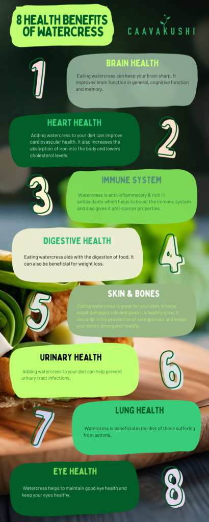 8 Heath Benefits Of Watercress Caavakushi