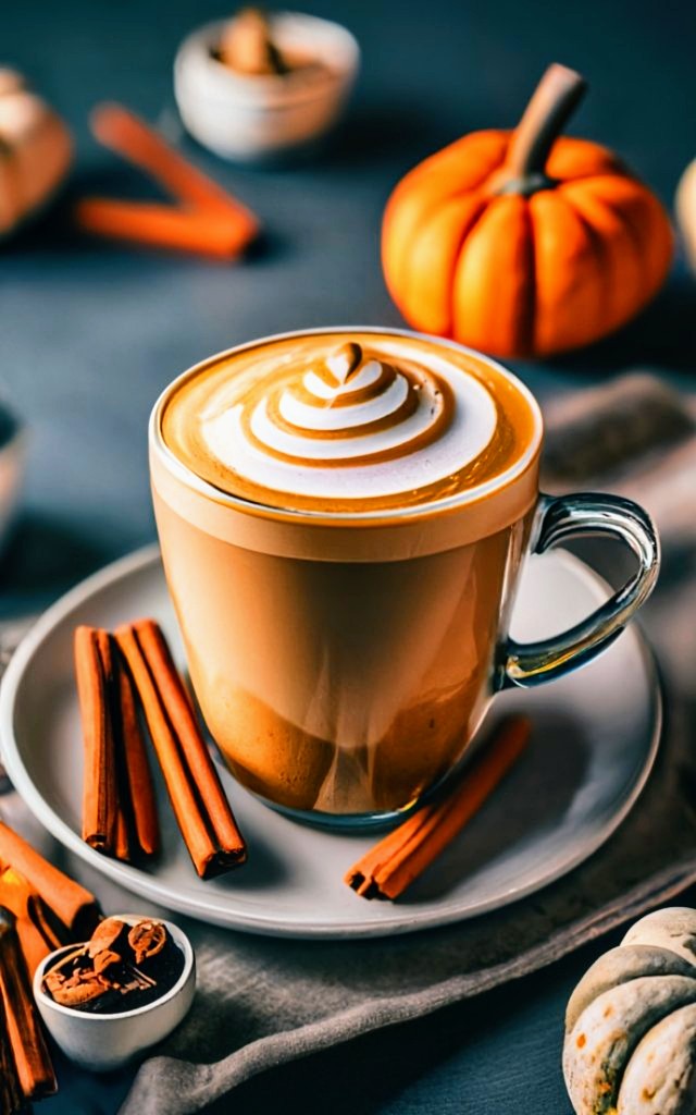 Vegan pumpkin spice latte Caavakushi