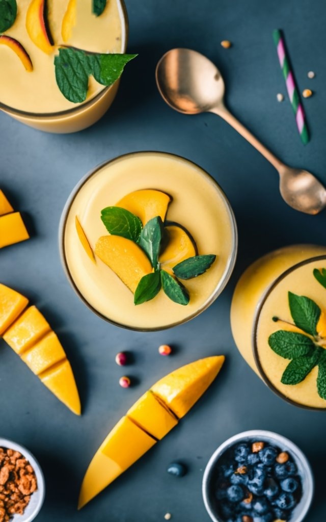 Vegan Mango Lassi Drink Caavakushi