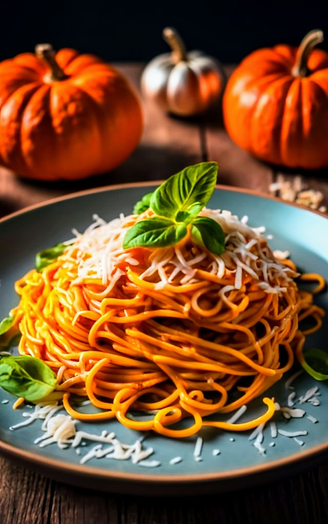 Vegan Pumpkin Sauce Spaghetti Recipe Caavakushi