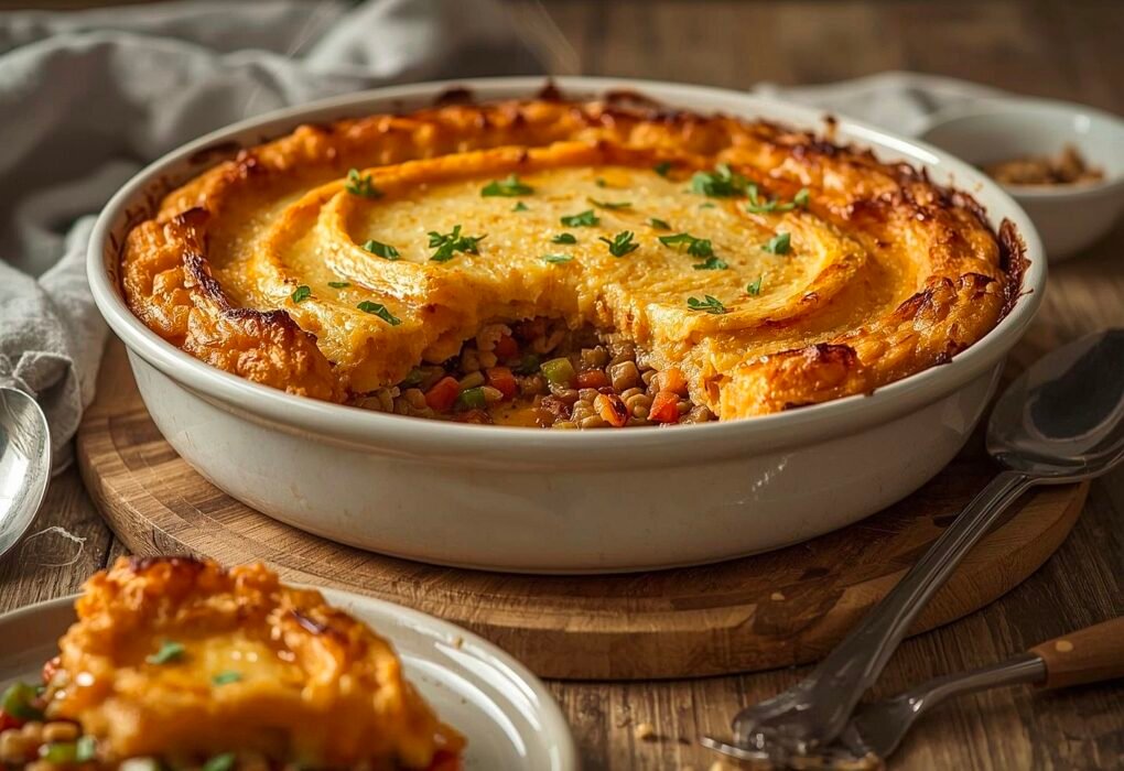 Vegan Shepherd's Pie Recipe (High Protein) Caavakushi