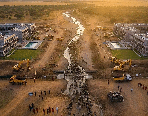 Greedy Luxury Hotels Shamelessly Destroy Great Wildebeest Migration & Legally Silences Maasai Mara Elder Protecting Animals Caavakushi