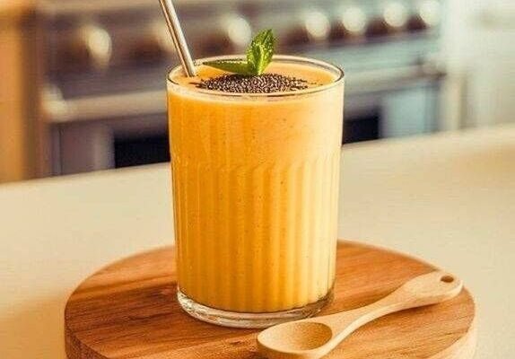 Vegan Macadamia Nuts & Cardamom Mango Lassi Recipe Caavakushi