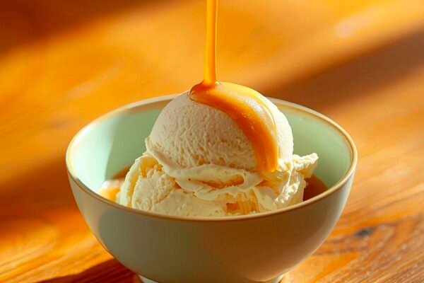 Vegan Vanilla Ice Cream & Hot Salted Caramel Coffee Pour Over Recipe Caavakushi