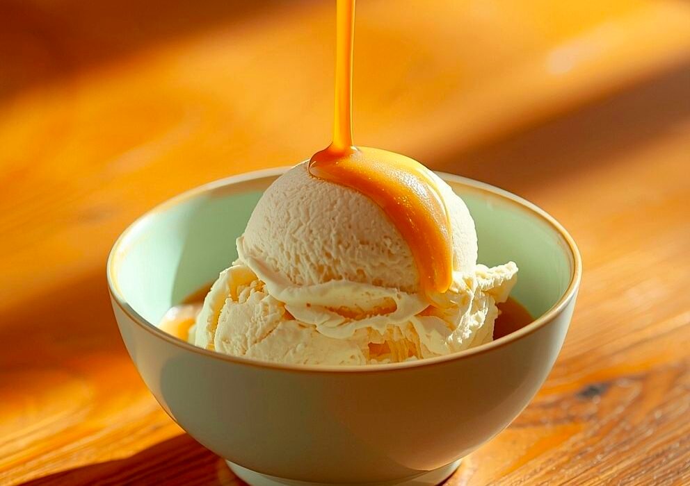 Vegan Vanilla Ice Cream & Hot Salted Caramel Coffee Pour Over Recipe Caavakushi
