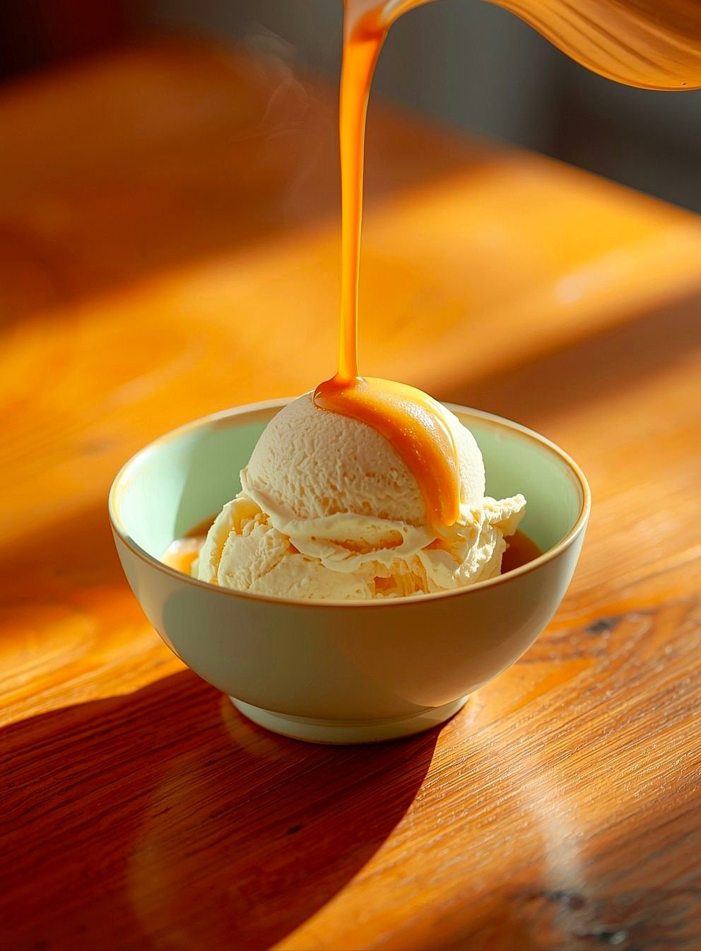 Vegan Vanilla Ice Cream & Hot Salted Caramel Coffee Pour Over Recipe Caavakushi